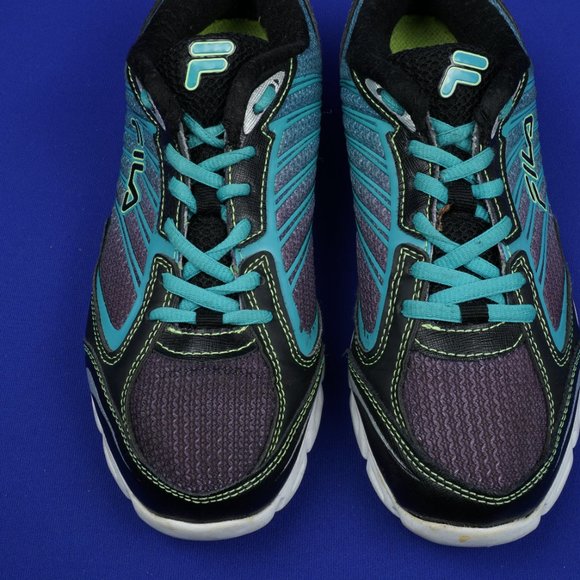 FILA Cool Max Women's 6 M Aqua Black Athletic Running Shoes DLS Foam - Picture 9 of 16
